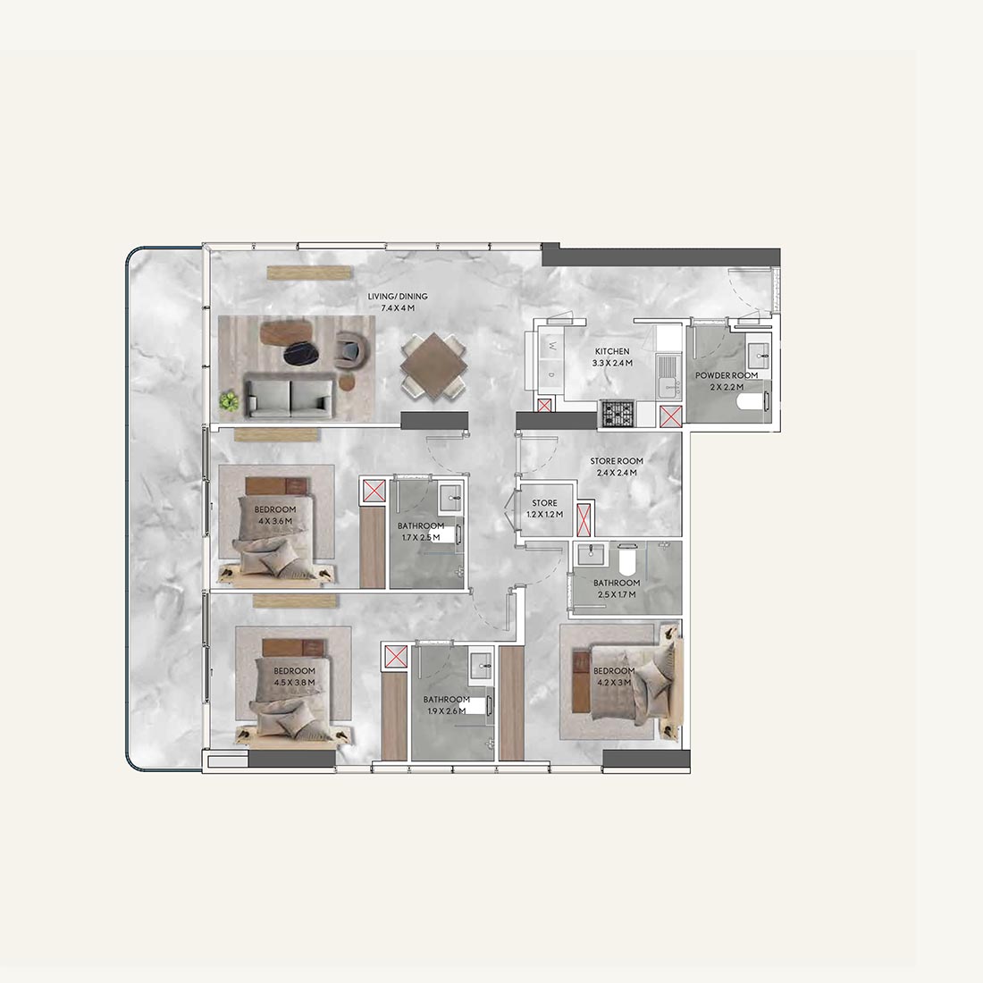 3 Bedroom